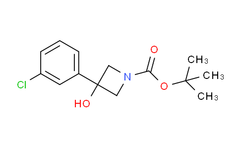 CAS No. 1466846-88-7, tert-Butyl 3-(3-chlorophenyl)-3-hydroxyazetidine-1-carboxylate
