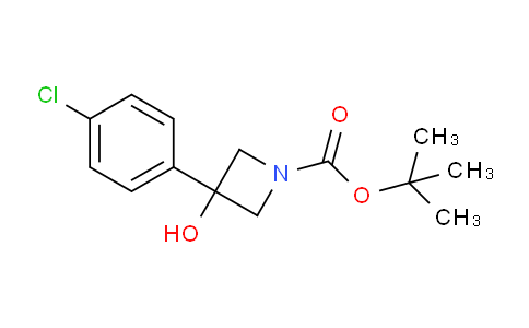 CAS No. 1447464-04-1, tert-Butyl 3-(4-chlorophenyl)-3-hydroxyazetidine-1-carboxylate