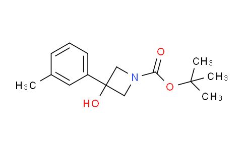 CAS No. 1490999-79-5, tert-Butyl 3-hydroxy-3-(m-tolyl)azetidine-1-carboxylate