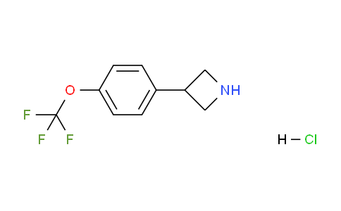 CAS No. 1956331-83-1, 3-(4-(Trifluoromethoxy)phenyl)azetidine hydrochloride