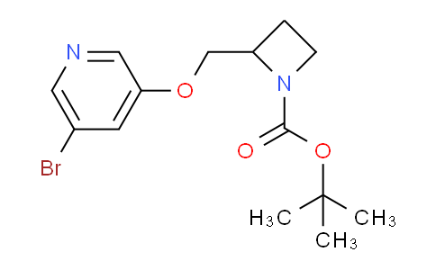CAS No. 1823500-18-0, tert-Butyl 2-(((5-bromopyridin-3-yl)oxy)methyl)azetidine-1-carboxylate