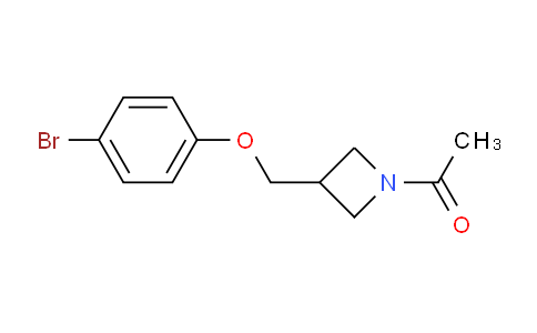 CAS No. 1467060-05-4, 1-(3-((4-Bromophenoxy)methyl)azetidin-1-yl)ethanone