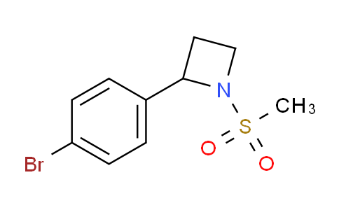 CAS No. 1467060-78-1, 2-(4-Bromophenyl)-1-(methylsulfonyl)azetidine