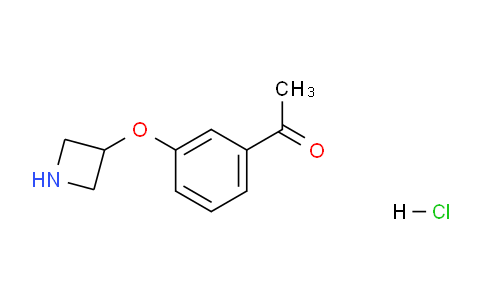 CAS No. 1822680-35-2, 1-(3-(Azetidin-3-yloxy)phenyl)ethanone hydrochloride