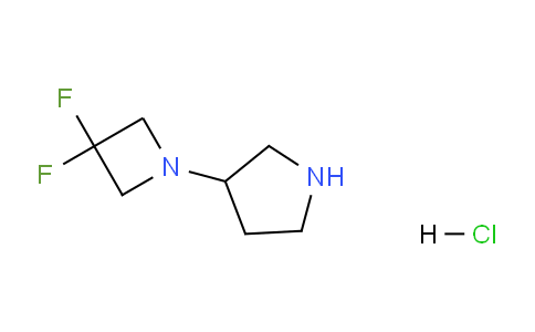 CAS No. 1784688-01-2, 3-(3,3-Difluoroazetidin-1-yl)pyrrolidine hydrochloride