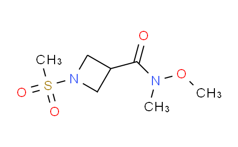 CAS No. 1428364-28-6, N-Methoxy-N-methyl-1-(methylsulfonyl)azetidine-3-carboxamide