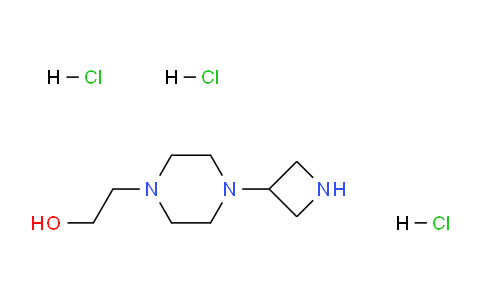 CAS No. 1023595-08-5, 2-(4-(Azetidin-3-yl)piperazin-1-yl)ethanol trihydrochloride