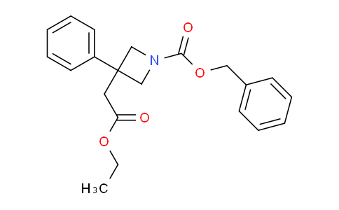 CAS No. 1956340-77-4, Benzyl 3-(2-ethoxy-2-oxoethyl)-3-phenylazetidine-1-carboxylate