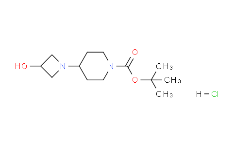 CAS No. 1956381-84-2, tert-Butyl 4-(3-hydroxyazetidin-1-yl)piperidine-1-carboxylate hydrochloride