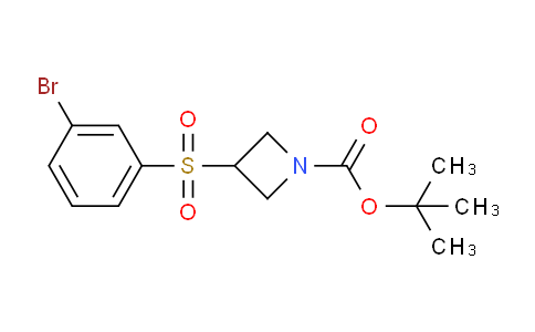 CAS No. 887593-56-8, tert-Butyl 3-((3-bromophenyl)sulfonyl)azetidine-1-carboxylate