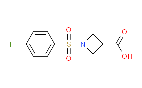 CAS No. 866043-35-8, 1-((4-Fluorophenyl)sulfonyl)azetidine-3-carboxylic acid