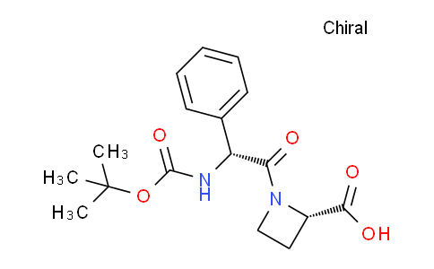 CAS No. 866099-92-5, (S)-1-((R)-2-((tert-Butoxycarbonyl)amino)-2-phenylacetyl)azetidine-2-carboxylic acid