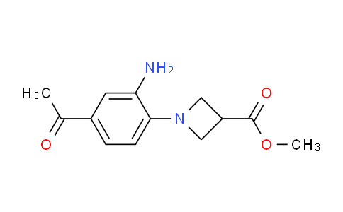 CAS No. 887596-08-9, Methyl 1-(4-acetyl-2-aminophenyl)azetidine-3-carboxylate