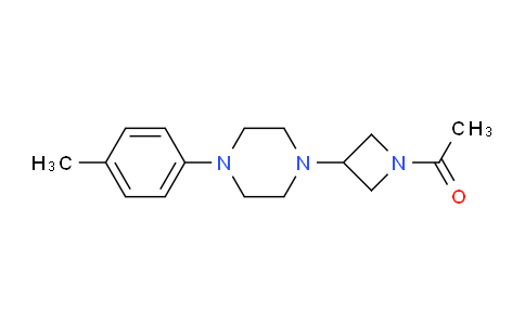 CAS No. 223381-96-2, 1-(3-(4-(p-Tolyl)piperazin-1-yl)azetidin-1-yl)ethanone