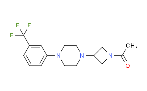 CAS No. 223381-97-3, 1-(3-(4-(3-(Trifluoromethyl)phenyl)piperazin-1-yl)azetidin-1-yl)ethanone