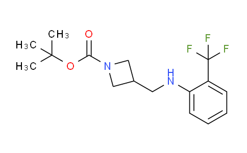 CAS No. 887590-20-7, tert-Butyl 3-(((2-(trifluoromethyl)phenyl)amino)methyl)azetidine-1-carboxylate
