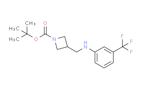 CAS No. 887590-23-0, tert-Butyl 3-(((3-(trifluoromethyl)phenyl)amino)methyl)azetidine-1-carboxylate