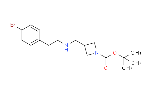 CAS No. 887589-93-7, tert-Butyl 3-(((4-bromophenethyl)amino)methyl)azetidine-1-carboxylate