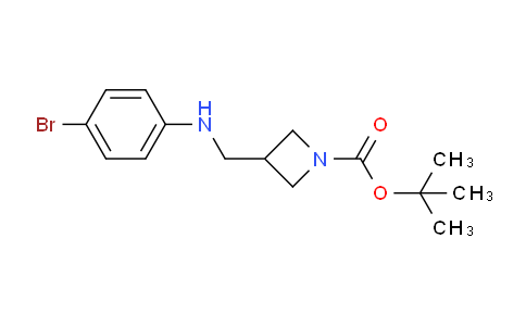 CAS No. 887589-74-4, tert-Butyl 3-(((4-bromophenyl)amino)methyl)azetidine-1-carboxylate