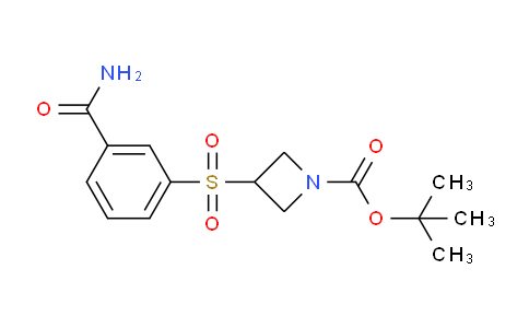 CAS No. 887586-99-4, tert-Butyl 3-((3-carbamoylphenyl)sulfonyl)azetidine-1-carboxylate