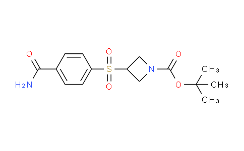 CAS No. 887587-05-5, tert-Butyl 3-((4-carbamoylphenyl)sulfonyl)azetidine-1-carboxylate