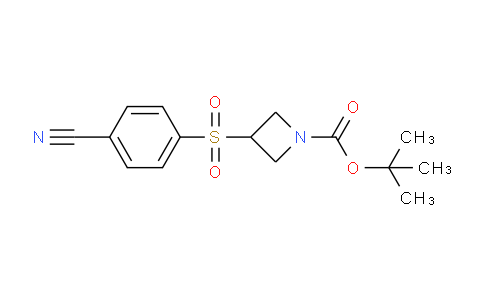 CAS No. 887586-94-9, tert-Butyl 3-((4-cyanophenyl)sulfonyl)azetidine-1-carboxylate