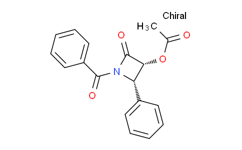 CAS No. 146924-93-8, (3R,4S)-1-Benzoyl-2-oxo-4-phenylazetidin-3-yl acetate