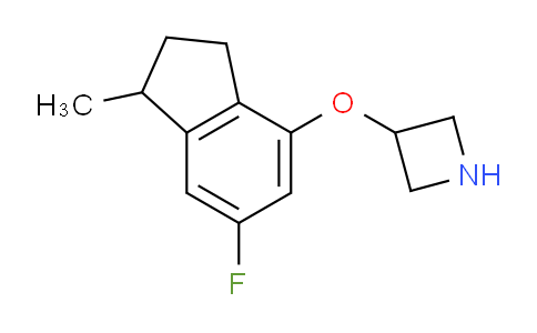 CAS No. 786627-81-4, 3-((6-Fluoro-1-methyl-2,3-dihydro-1H-inden-4-yl)oxy)azetidine