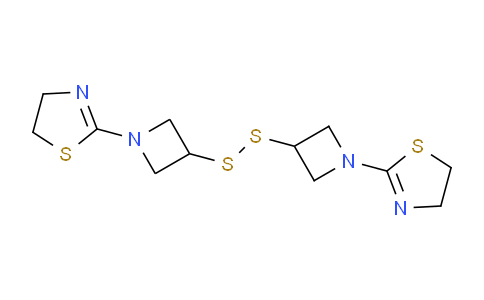 CAS No. 384330-54-5, 2,2'-[Dithiobis(3,1-azetidinediyl)]bis[4,5-dihydrothiazole]