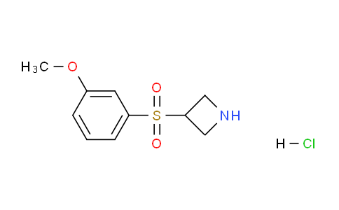 CAS No. 1160245-62-4, 3-((3-Methoxyphenyl)sulfonyl)azetidine hydrochloride