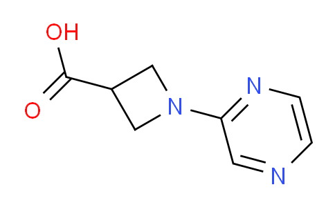 CAS No. 1342386-90-6, 1-(Pyrazin-2-yl)azetidine-3-carboxylic acid