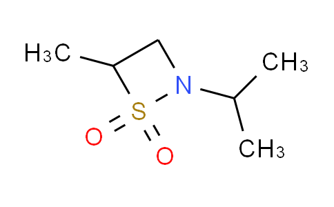 CAS No. 103021-07-4, 2-Isopropyl-4-methyl-1,2-thiazetidine 1,1-dioxide