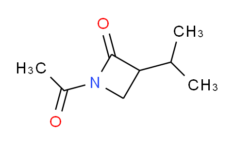 CAS No. 111463-22-0, 1-Acetyl-3-isopropylazetidin-2-one