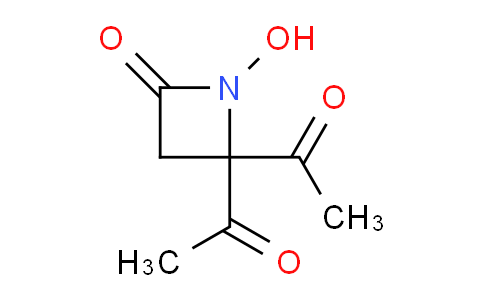 CAS No. 141942-33-8, 1,1'-(1-Hydroxy-4-oxoazetidine-2,2-diyl)diethanone