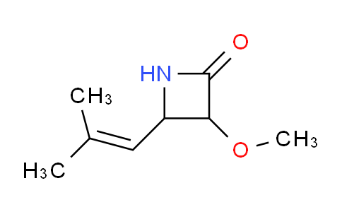 CAS No. 216366-75-5, 3-Methoxy-4-(2-methylprop-1-en-1-yl)azetidin-2-one