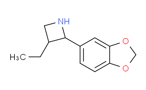 CAS No. 777888-45-6, 2-(Benzo[d][1,3]dioxol-5-yl)-3-ethylazetidine