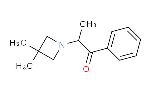 CAS No. 805945-20-4, 2-(3,3-Dimethylazetidin-1-yl)-1-phenylpropan-1-one
