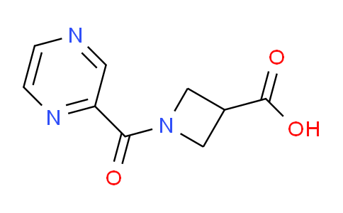 CAS No. 1350989-06-8, 1-(Pyrazine-2-carbonyl)azetidine-3-carboxylic acid