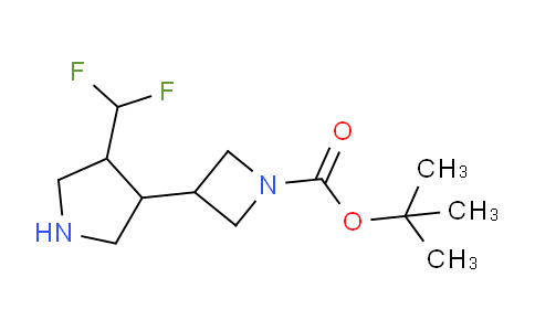 CAS No. 1373028-49-9, tert-Butyl 3-(4-(difluoromethyl)pyrrolidin-3-yl)azetidine-1-carboxylate