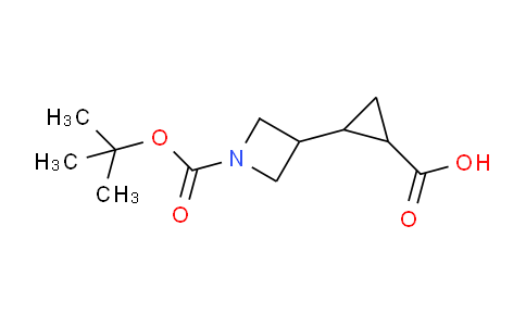 CAS No. 1391732-39-0, 2-(1-(tert-Butoxycarbonyl)azetidin-3-yl)cyclopropanecarboxylic acid