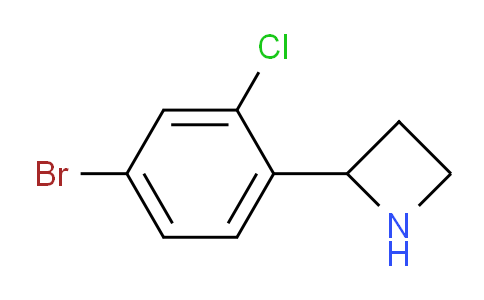 CAS No. 1270542-03-4, 2-(4-Bromo-2-chlorophenyl)azetidine