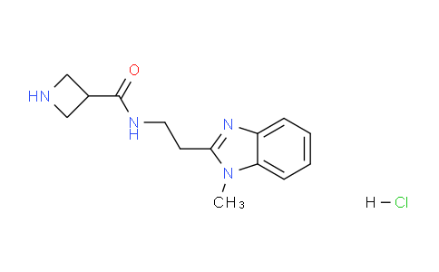CAS No. 1361112-47-1, N-(2-(1-Methyl-1H-benzo[d]imidazol-2-yl)ethyl)azetidine-3-carboxamide hydrochloride
