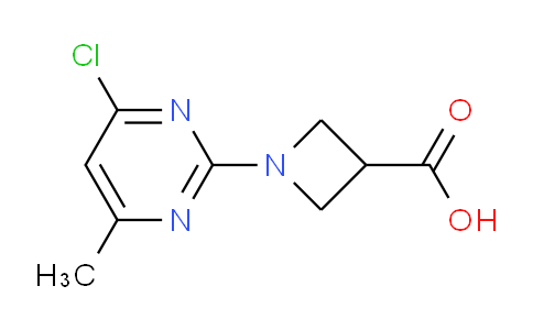 CAS No. 1289385-54-1, 1-(4-Chloro-6-methylpyrimidin-2-yl)azetidine-3-carboxylic acid