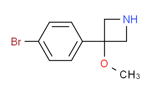 CAS No. 1269534-78-2, 3-(4-Bromophenyl)-3-methoxyazetidine