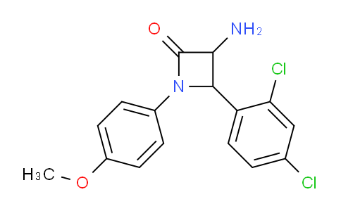 CAS No. 1291487-42-7, 3-Amino-4-(2,4-dichlorophenyl)-1-(4-methoxyphenyl)azetidin-2-one