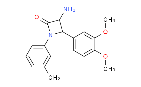 CAS No. 1291487-46-1, 3-Amino-4-(3,4-dimethoxyphenyl)-1-(m-tolyl)azetidin-2-one