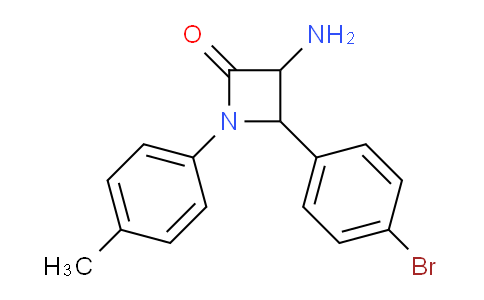 CAS No. 1291487-51-8, 3-Amino-4-(4-bromophenyl)-1-(p-tolyl)azetidin-2-one