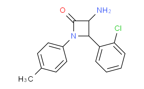 CAS No. 1291487-65-4, 3-Amino-4-(2-chlorophenyl)-1-(p-tolyl)azetidin-2-one