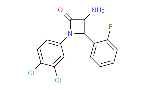CAS No. 1291487-68-7, 3-Amino-1-(3,4-dichlorophenyl)-4-(2-fluorophenyl)azetidin-2-one