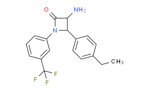 CAS No. 1291487-74-5, 3-Amino-4-(4-ethylphenyl)-1-(3-(trifluoromethyl)phenyl)azetidin-2-one